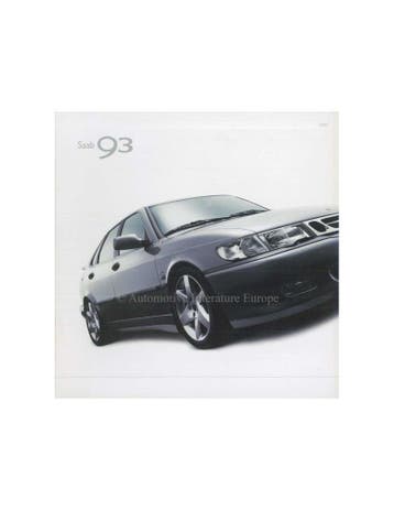 2002 SAAB 9-3 BROCHURE NEDERLANDS, Nieuw