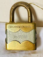 ancien PLUTON – Breveté V.F. Paris , clé d’origine - Cadenas