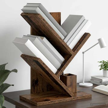 vidaXL Boomvormige boekenplank met 3 planken 30 x 18 x 40 cm, Verzenden