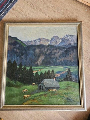 Austrian school (XX), signed B. Gruer - Gezicht op het