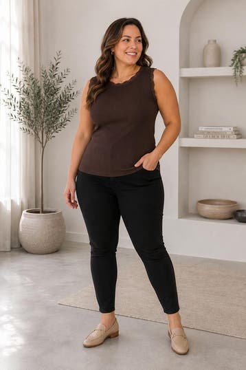 ZHENZI singlet kant randjeXL=54-56Maat 46/48 (XL) of groter, Verzenden, Nieuw, Maat 46/48 (XL) of groter, Overige kleuren
