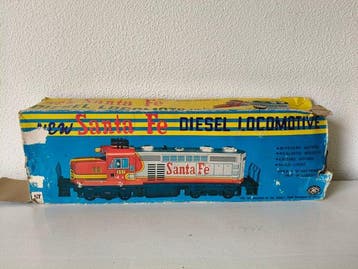 Masudaya - Blikken speelgoedtrein - Santa Fe 357 - 1960-1970