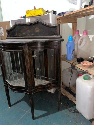 Credenza - Hout - China - halvemaanvormige credenza