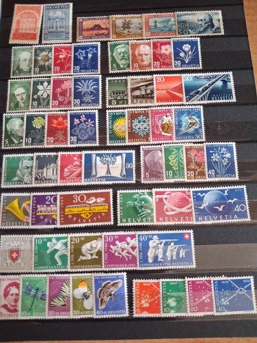 Suisse 1900/1963 - Timbres Suisse - 53 séries et 3 blocs,, Timbres & Monnaies, Timbres | Europe | Belgique