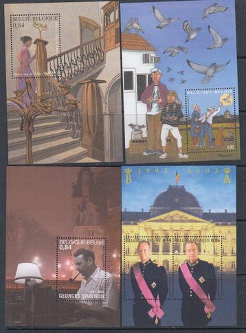 België 2003 - volledig jaar 2003 met blokken en boekje