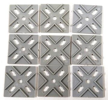 Vintage Fischertechnik 36322 knoopplaten grijs – 9 stuks, Verzenden, Nieuw