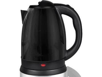 Veiling - Zwart RVS waterkoker 1.8 Liter 1500W, Elektronische apparatuur, Waterkokers, Nieuw