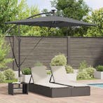 vidaXL Parasol Antraciet 294 x 200 x 270 cm Polyester en, Verzenden, Nieuw