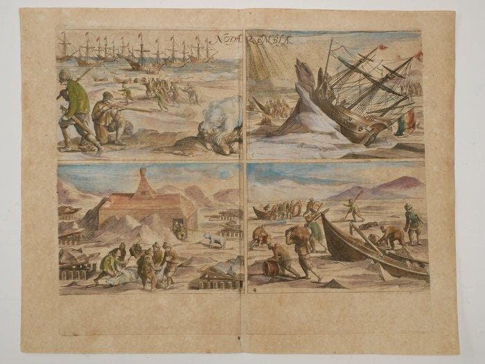 Nova Zembla - Rusland; Jean Le Clerc - Nova Zembla - 1730, Boeken, Atlassen en Landkaarten