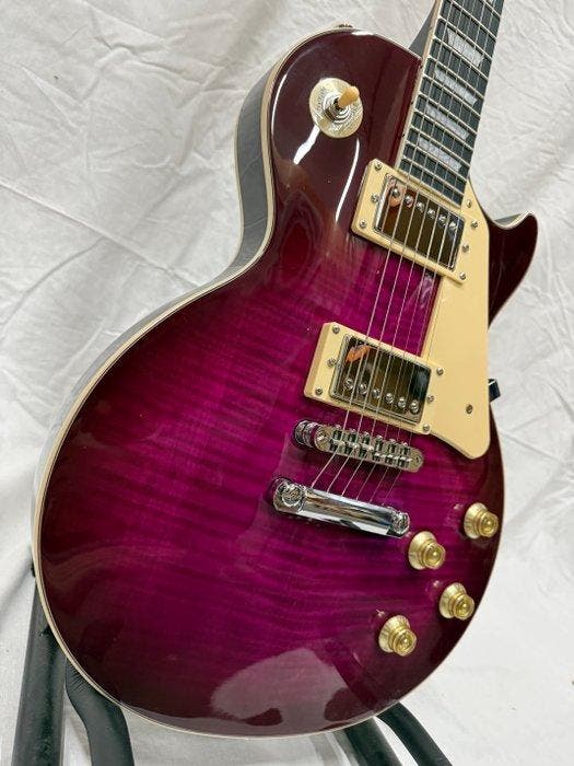 Lintage Guitars - Les Paul (copy)- LPT-103-PSB (Flamed Maple, Muziek en Instrumenten, Snaarinstrumenten | Gitaren | Akoestisch