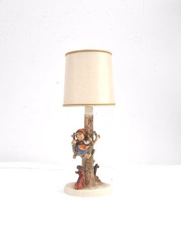 Goebel - Lampe de table - Porcelaine - sécurité, Antiquités & Art