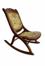 Chaise à bascule - Bois - 1880/1990 Chaise berçante, Antiquités & Art