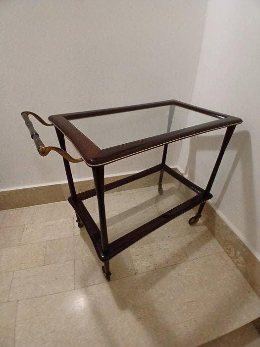 ICO PARISI - Cesare Lacca - Chariot de service - Bois,, Maison & Meubles, Maison & Meubles | Autre