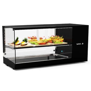 Tapasvitrine | LOGIC | Zwart | +2°C/+6°C | Statisch | 2, Zakelijke goederen, Verzenden, Nieuw in verpakking