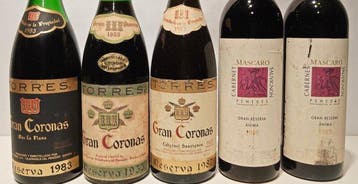 1955, 1983, 1987 Torres, Gran Coronas & 1989 Mascaró, Anima, Nieuw
