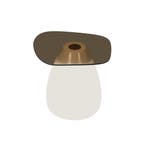 Salontafel Mangohout Lincy 50 Glazen Blad cm, Verzenden