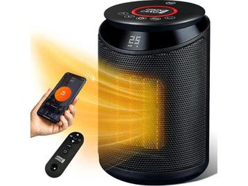 Lebenlang Keramische Ventilatorkachel - 2000 W - App & WiFi, Doe-het-zelf en Bouw, Verwarming en Radiatoren, Verzenden, Nieuw
