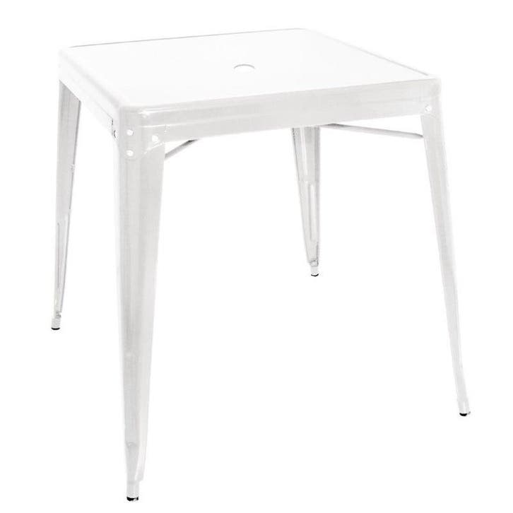 Tafel | Staal | Wit | In-/Outdoor | Parasolgat |, Articles professionnels, Horeca | Équipement de cuisine, Envoi