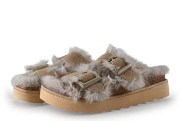 Colors of California Slippers in maat 41 Beige, Slippers, Verzenden, Beige, Zo goed als nieuw