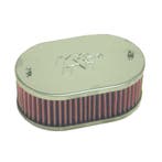 K&N carburateur luchtfilter ovaal klein passend voor Weber 3, Verzenden, Nieuw