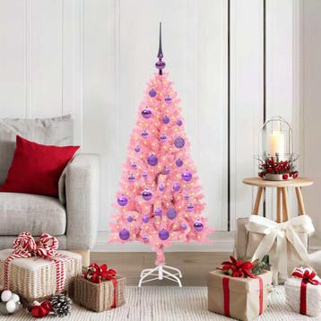 vidaXL Kerstboom Roze 120 cm PVC, Verzenden, Nieuw