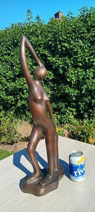 Sculpture, moderne bronzen stateu 59 cm - 59 cm - Bronze