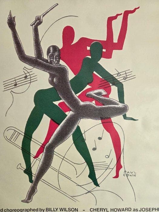 Paul Colin - Josephine - Jaren 1980, Antiek en Kunst, Kunst | Tekeningen en Fotografie
