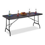 MaxxGarden Vouwtafel - Tuintafel - 180x70x74 - Rattan loo..., Tuin en Terras, Tuintafels, Ophalen of Verzenden, Nieuw