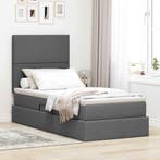 vidaXL Opslag bed met matras Donkergrijs 90 x 190 cm, Huis en Inrichting, Slaapkamer | Bedden, Verzenden, Nieuw