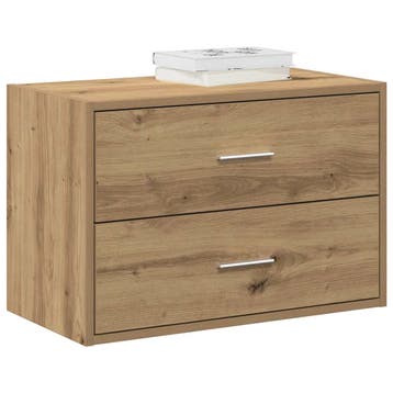 vidaXL Kast met 2 lades 60x31x40 cm bewerkt hout artisanaal, Huis en Inrichting, Verzenden, Nieuw