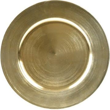 Onderbord Rond Goud 33 cm, Nieuw