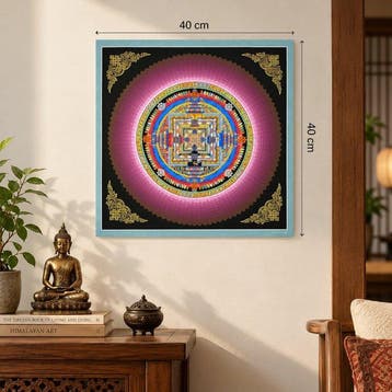 Itta Lama - Gold Kalachakra Mandala | Handpainted