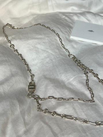 Hermès - Halsketting - Alpha Kelly Zilver, Bijoux, Sacs & Beauté, Colliers
