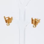 Boucles doreilles - 14 carats Or jaune Diamant (Naturelle), Nieuw