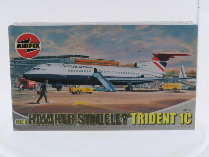 Schaal 1:144 Airfix 03174 Hawker Siddeley TRIDENT 1C #9328, Hobby en Vrije tijd, Modelbouw | Vliegtuigen en Helikopters, Nieuw