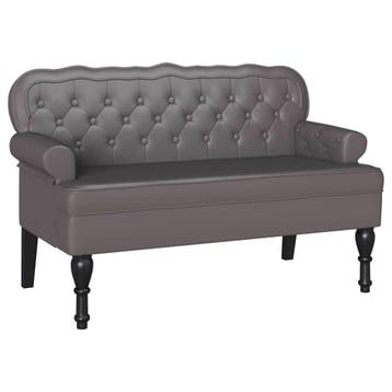 Chesterfield Bank Grijs | Tweede kansje | OP = OP, Verzenden, Minder dan 75 cm, Chesterfield, Tweepersoons