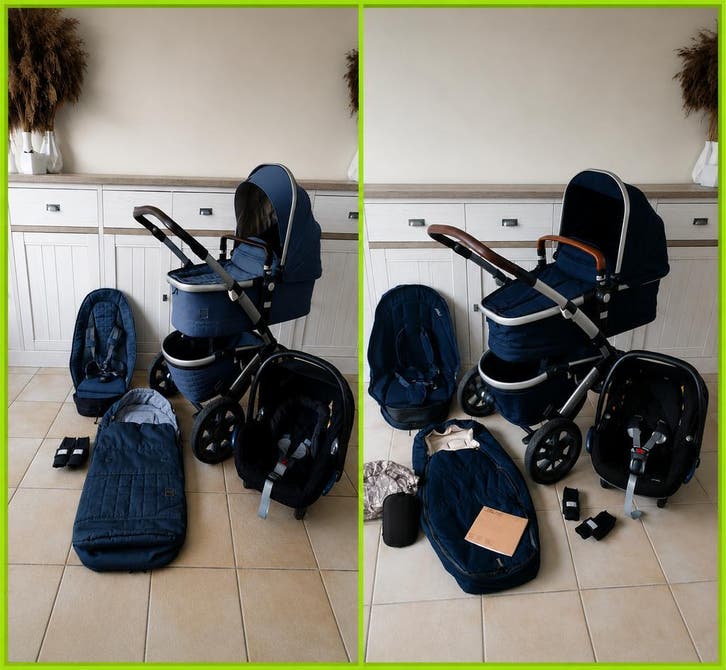 Complete 3-in-1 Kinderwagens–Joolz Geo- lichtblauw & Blauw, Enfants & Bébés, Poussettes & Combinaisons
