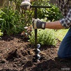 vidaXL Grondboor 80 mm met 5 m verlengstuk Staal, Doe-het-zelf en Bouw, Verzenden, Nieuw