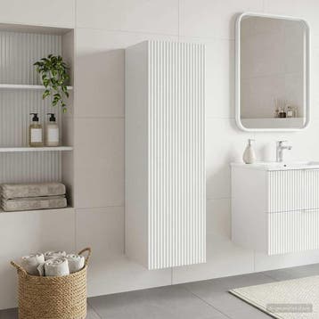 vidaXL Wandgemonteerde Badkamerkast Hoogglans Wit 33 x 34,5, Verzenden, Nieuw