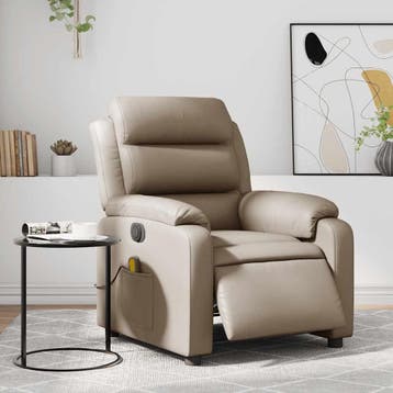 vidaXL Massagestoel verstelbaar elektrisch kunstleer, Verzenden, Nieuw