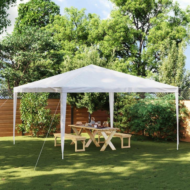 vidaXL Partytent 4x4 m wit, Jardin & Terrasse, Tonnelles, Envoi
