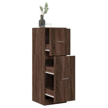 vidaXL Apothekerskast 40x41x118 cm bewerkt hout bruin, Huis en Inrichting, Kasten | Overige, Verzenden, Nieuw