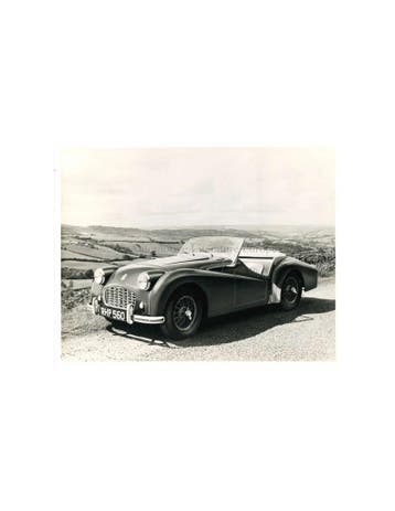 1955 TRIUMPH TR3 CABRIOLET PERSFOTO