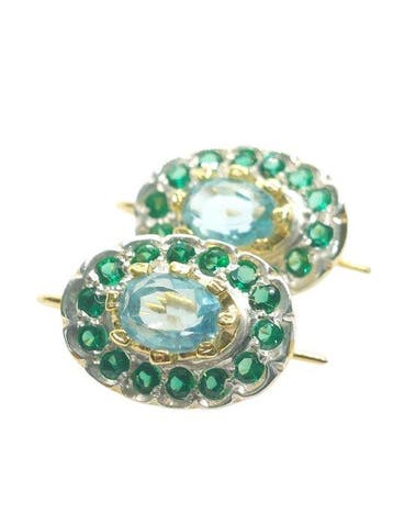 Zonder minimumprijs - Oorbellen - 9 kt. Zilver, Geel goud, Handtassen en Accessoires, Oorbellen, Nieuw
