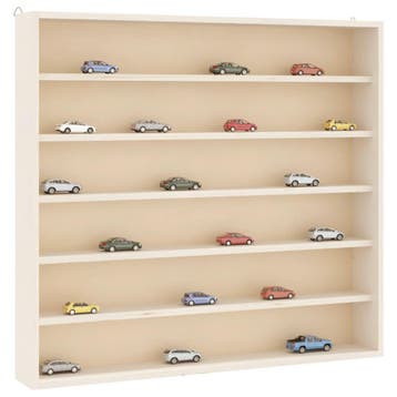 vidaXL Houten verzamelvitrine met 6 planken 60x8,5x55 cm, Verzenden