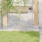 vidaXL Spokkels vierkant 4 st gegalvaniseerd staal, Verzenden