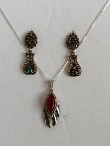 Sans prix de réserve - Ensemble de bijoux 2 pièces Argent,