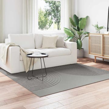 vidaXL Vloerkleden Vierkant GALATI Grijs 120 x 120 cm, Verzenden