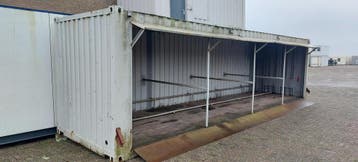 Fietsenstalling 9x2,80m. HS-1489, Articles professionnels, Machines & Construction | Abris de chantier & Conteneurs, Ophalen of Verzenden