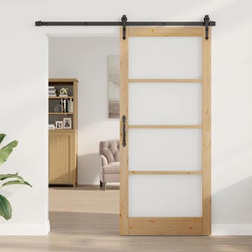 vidaXL Interne Deur ORKDAL Bruin 93 x 211 cm, Doe-het-zelf en Bouw, Verzenden, Nieuw